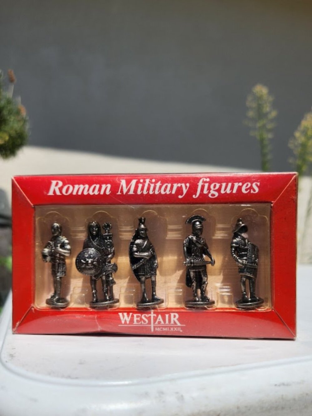 Vintage Westair Roman Military Figures Set of 5 Metal Miniatures UK Soldiers
